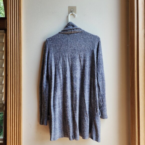 Barefoot Dreams Blue/Gray Angled Open Cardigan Sizze XS/S - Picture 15 of 16